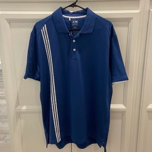 Adidas polo large blue, new with tags , Clima cool technology